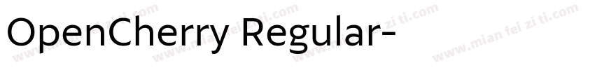 OpenCherry Regular字体转换